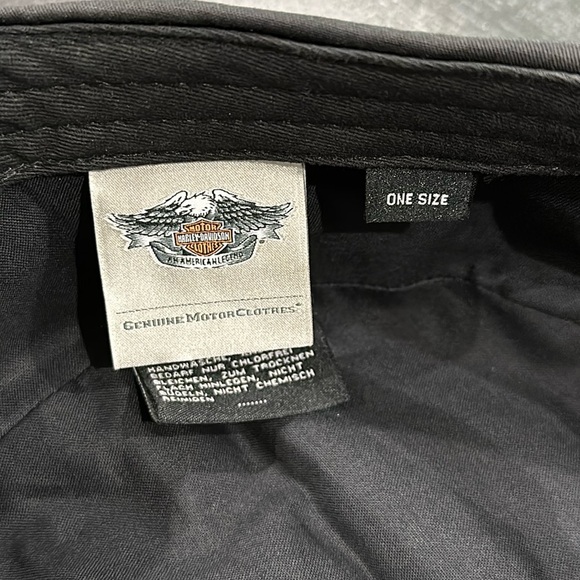 Harley-Davidson Embroidered Eagle Adjustable Painters Cap Hat - Picture 8 of 10